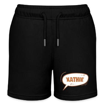 Kathie als Kathie - Kinder Organic Joggingshorts Mini Bolter von Stanley/Stella - Schwarz - Vorne