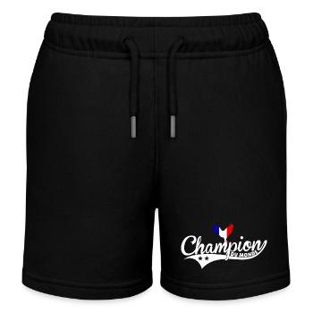 Champion du monde - Short de jogging enfant bio Stanley/Stella - noir - Devant
