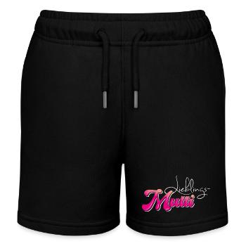 Lieblingsmutti - Muttertag - Kinder Organic Joggingshorts Mini Bolter von Stanley/Stella - Schwarz - Vorne