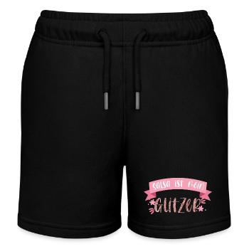Salsa ist mein Glitzer! Tänzerin tanzen Geschenk - Kinder Organic Joggingshorts Mini Bolter von Stanley/Stella - Schwarz - Vorne
