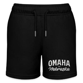 T-shirt vintage Omaha Nebraska - Short de jogging enfant bio Stanley/Stella - noir - Devant