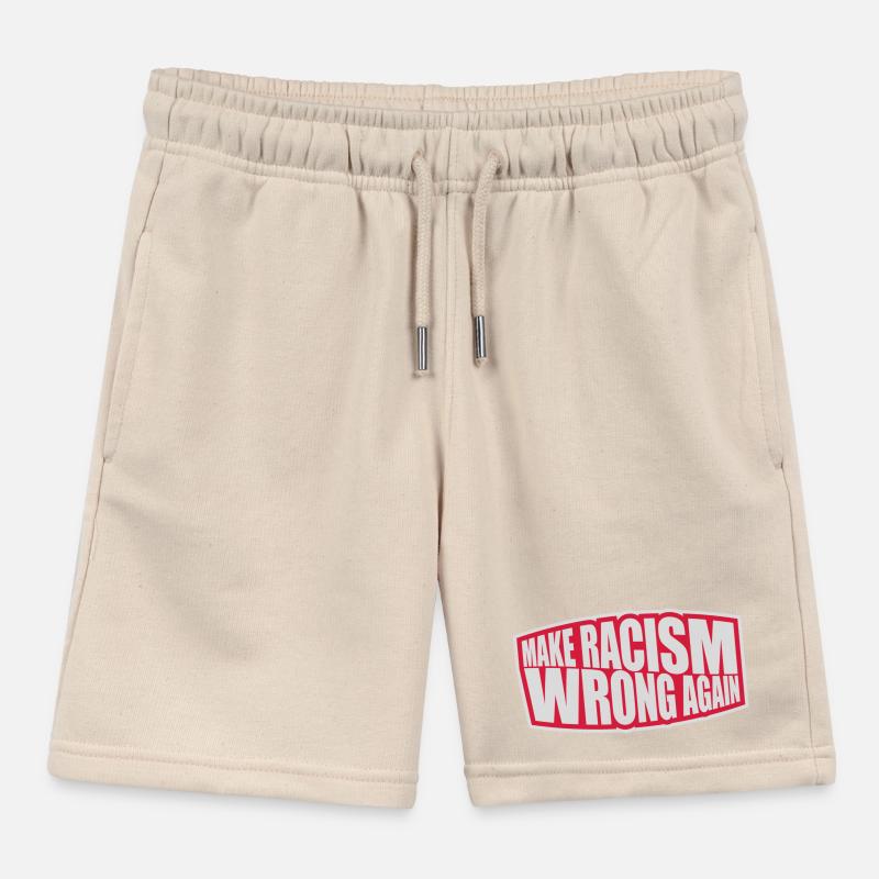 make racism wrong again Kids Organic Sweat Shorts by Stanley/Stella