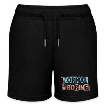 Normal ist langweilig - Autismus-Bewusstseins-Puzzleteile - Kinder Organic Joggingshorts Mini Bolter von Stanley/Stella - Schwarz - Vorne