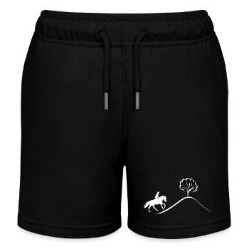 ! Hügel rauf Hügel runter - Vielseitigkeitsreiten - Kinder Organic Joggingshorts Mini Bolter von Stanley/Stella - Schwarz - Vorne