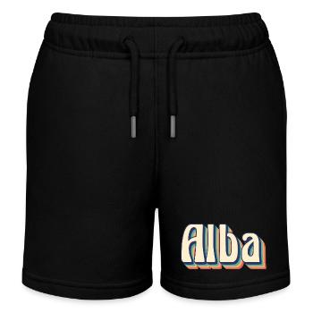 Vintage rétro lever de soleil T-Shirt T-Shirt idée cadeau - Short de jogging enfant bio Stanley/Stella - noir - Devant