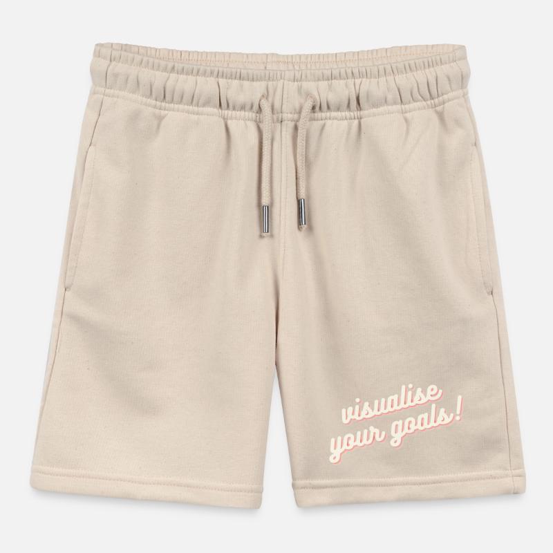 Visualisiere deine Ziele Motivation Mindset Shirt Kinder Organic Joggingshorts Mini Bolter von Stanley/Stella