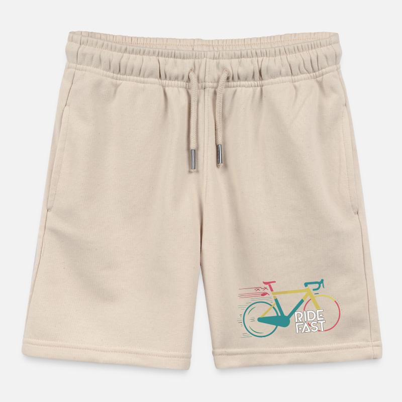 Conception d’impression de vélo de vitesse vive Short de jogging enfant bio Stanley/Stella