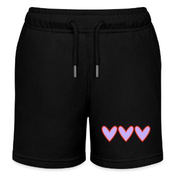 HERZ - Kinder Organic Joggingshorts Mini Bolter von Stanley/Stella - Schwarz - Vorne