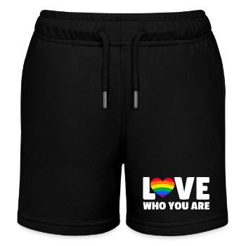 Lgbt. Liebe wer du bist - Kinder Organic Joggingshorts Mini Bolter von Stanley/Stella - Schwarz - Vorne