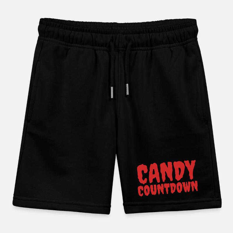 Vivid Candy Countdown Title Design Kids Organic Sweat Shorts by Stanley/Stella