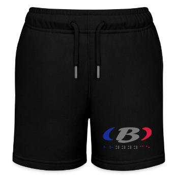 Design Graphique Abstrait Coloré - Short de jogging enfant bio Stanley/Stella - noir - Devant