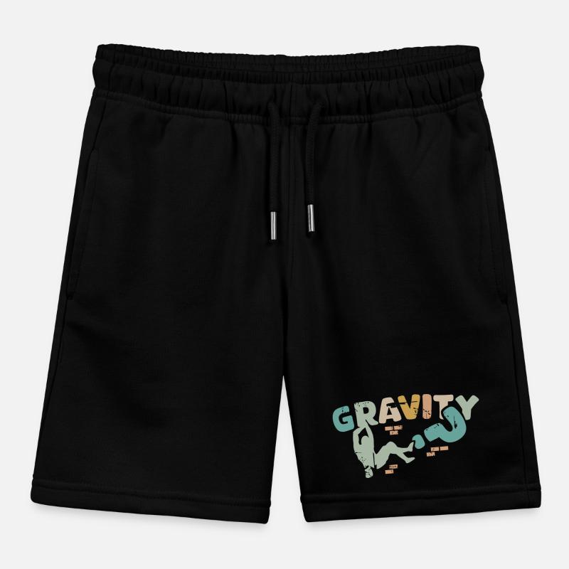 mur d’escalade de bloc rétro utilisélook icon logo Short de jogging enfant bio Stanley/Stella