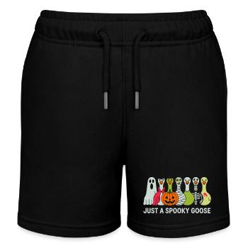 Nur eine gruselige Gans Halloween-Stimmung - Kinder Organic Joggingshorts Mini Bolter von Stanley/Stella - Schwarz - Vorne