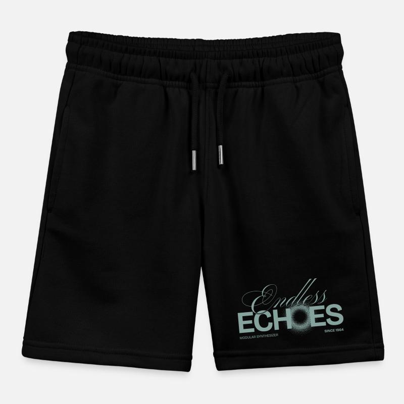 Synthesizer Modular Addicted Endless Echoes Kids Organic Sweat Shorts by Stanley/Stella