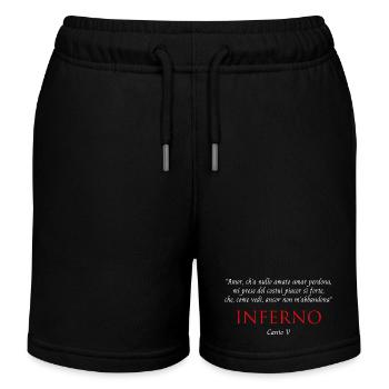 Inferno Canto V Divine Commedy Amor ch'ha nullo - Kinder Organic Joggingshorts Mini Bolter von Stanley/Stella - Schwarz - Vorne