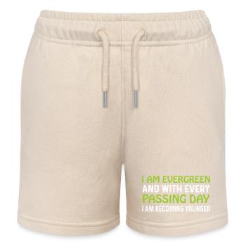 Evergreen every day younger - Kinder Organic Joggingshorts Mini Bolter von Stanley/Stella - Natur - Vorne