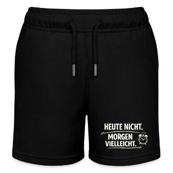 Heute nicht Morgen vielleicht  - Kinder Organic Joggingshorts Mini Bolter von Stanley/Stella - Schwarz - Vorne