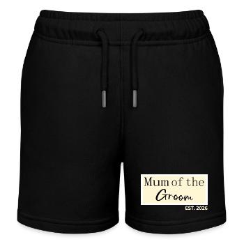 Mum of the Groom 2026 - Kids Organic Sweat Shorts by Stanley/Stella - black - Front