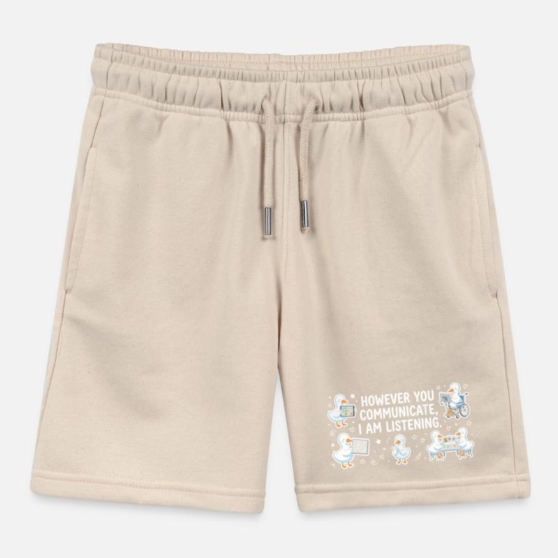 Peu importe votre voix, je reste à l'écoute Short de jogging enfant bio Stanley/Stella
