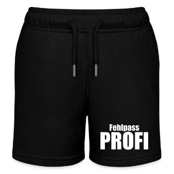 Fehlpass PROFI - Kinder Organic Joggingshorts Mini Bolter von Stanley/Stella - Schwarz - Vorne
