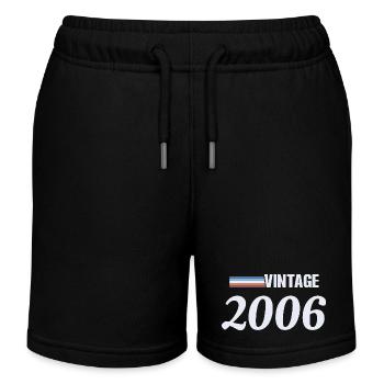 20 Jahre altes T-Shirt Geboren 2006 Vintage - Kinder Organic Joggingshorts Mini Bolter von Stanley/Stella - Schwarz - Vorne