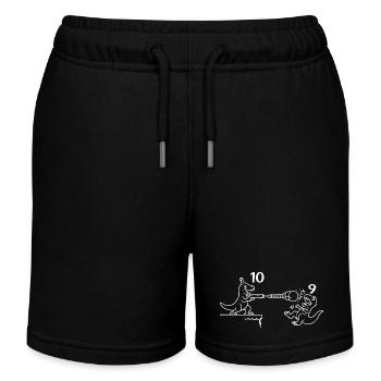 10th Birthday Party 10 Birthday Boy Gift - Kids Organic Sweat Shorts by Stanley/Stella - black - Front
