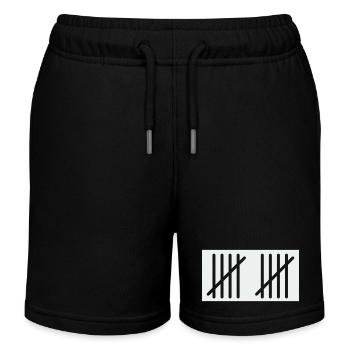 10_stripes- - Kinder Organic Joggingshorts Mini Bolter von Stanley/Stella - Schwarz - Vorne
