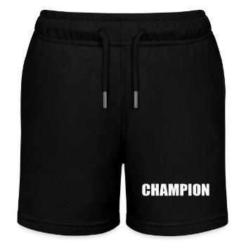 CHAMPION - Kids Organic Sweat Shorts by Stanley/Stella - black - Front