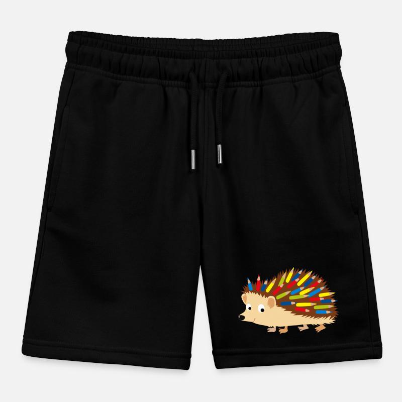 Crayon de couleur hérisson Short de jogging enfant bio Stanley/Stella