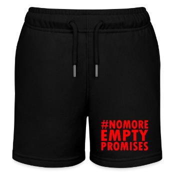 no more empty promises - Kids Organic Sweat Shorts by Stanley/Stella - black - Front