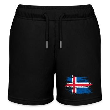 Island used - Kinder Organic Joggingshorts Mini Bolter von Stanley/Stella - Schwarz - Vorne
