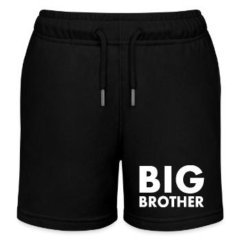 Big brother - Kinder Organic Joggingshorts Mini Bolter von Stanley/Stella - Schwarz - Vorne