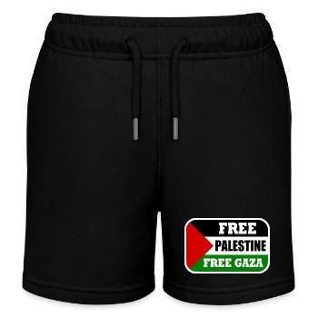 Free palestine free gaza - Kids Organic Sweat Shorts by Stanley/Stella - black - Front