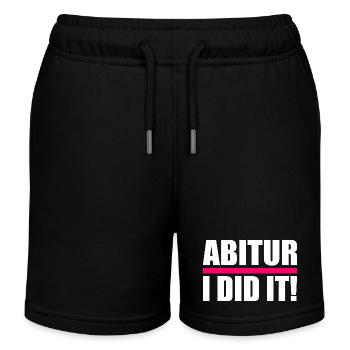 Abitur - Kinder Organic Joggingshorts Mini Bolter von Stanley/Stella - Schwarz - Vorne
