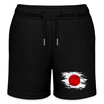 Drapeau japonais utilisé - Short de jogging enfant bio Stanley/Stella - noir - Devant