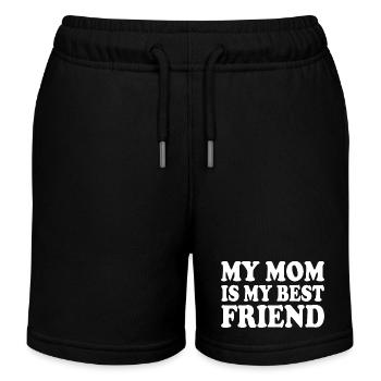 my mom is my best friend - Short de jogging enfant bio Stanley/Stella - noir - Devant