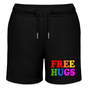 Free hugs - Short de jogging enfant bio Stanley/Stella - noir - Devant