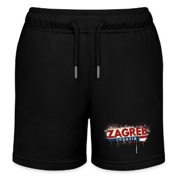 Croatie HRVATSKA Croatie HRV HR Tourisme - Short de jogging enfant bio Stanley/Stella - noir - Devant