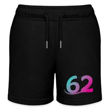 Numéro 62 multicolore - Short de jogging enfant bio Stanley/Stella - noir - Devant
