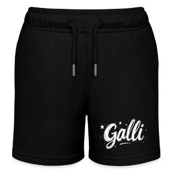 Halli & Galli Partnerlook Party outfit - Galli - Kinder Organic Joggingshorts Mini Bolter von Stanley/Stella - Schwarz - Vorne