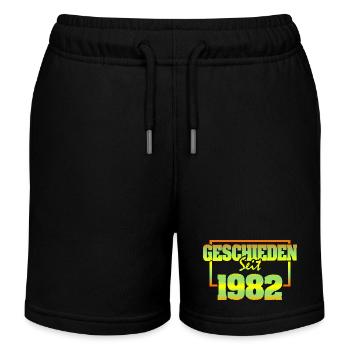 Mari 1982 - Short de jogging enfant bio Stanley/Stella - noir - Devant