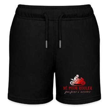 MOTORRAD BIKER NICHT FAHREN - Kinder Organic Joggingshorts Mini Bolter von Stanley/Stella - Schwarz - Vorne