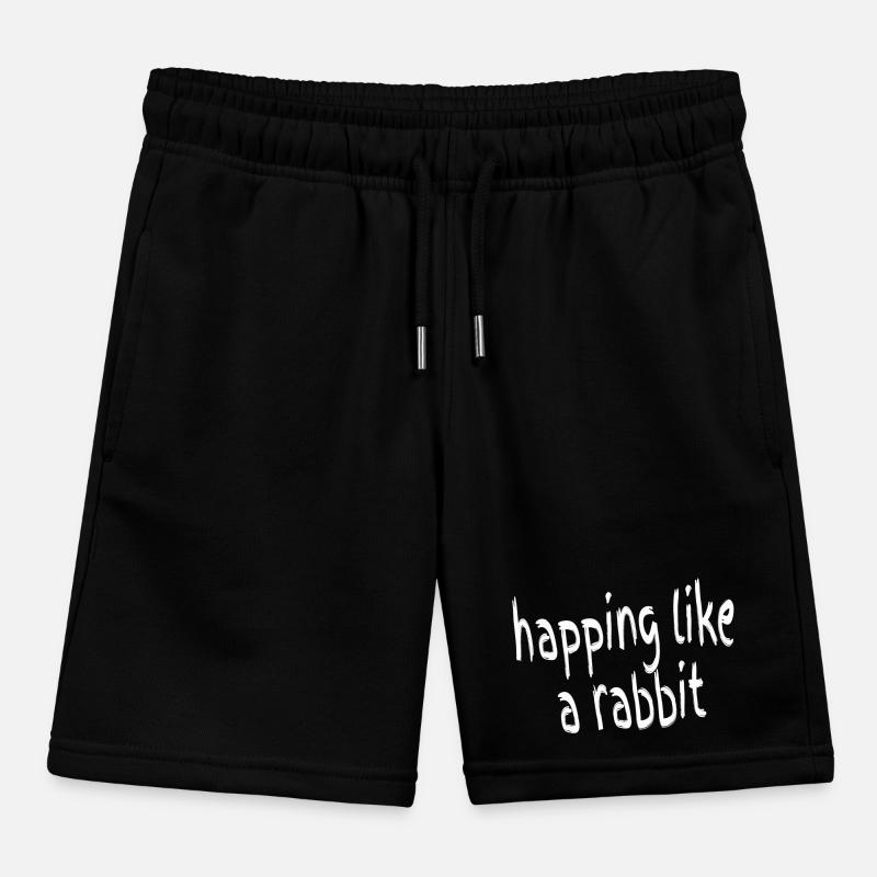 Hopping like a rabbit Kids Organic Sweat Shorts by Stanley/Stella