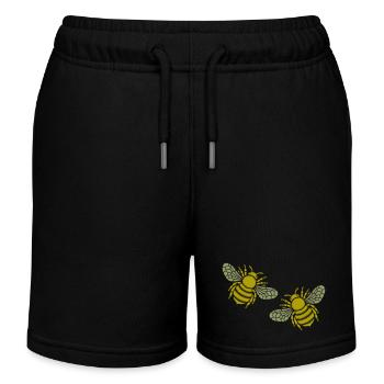Abeille 2 - Short de jogging enfant bio Stanley/Stella - noir - Devant