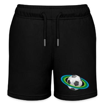 Fußball Ringe, Soccer, - Kinder Organic Joggingshorts Mini Bolter von Stanley/Stella - Schwarz - Vorne