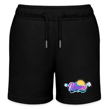 Miami - Short de jogging enfant bio Stanley/Stella - noir - Devant