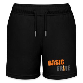 Grundlegende Pommes 2 - Kinder Organic Joggingshorts Mini Bolter von Stanley/Stella - Schwarz - Vorne