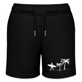 Surfer Surfen - Kinder Organic Joggingshorts Mini Bolter von Stanley/Stella - Schwarz - Vorne
