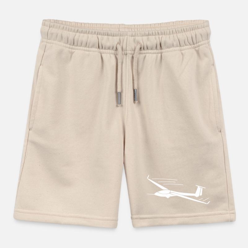 Glider glider pilot gift ideas Kids Organic Sweat Shorts by Stanley/Stella