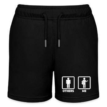 Figurine Banjo Stick - Short de jogging enfant bio Stanley/Stella - noir - Devant